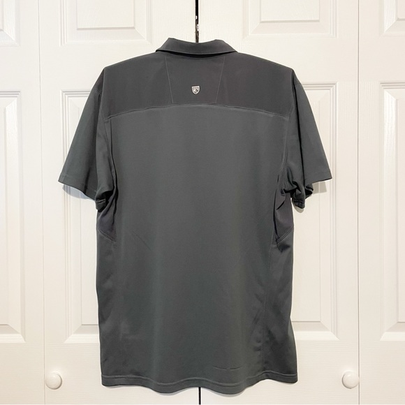 Kuhl Shadow Polo Shirt Size XL Gray Short Sleeve Performance Wicking Outdoor - Picture 4 of 11
